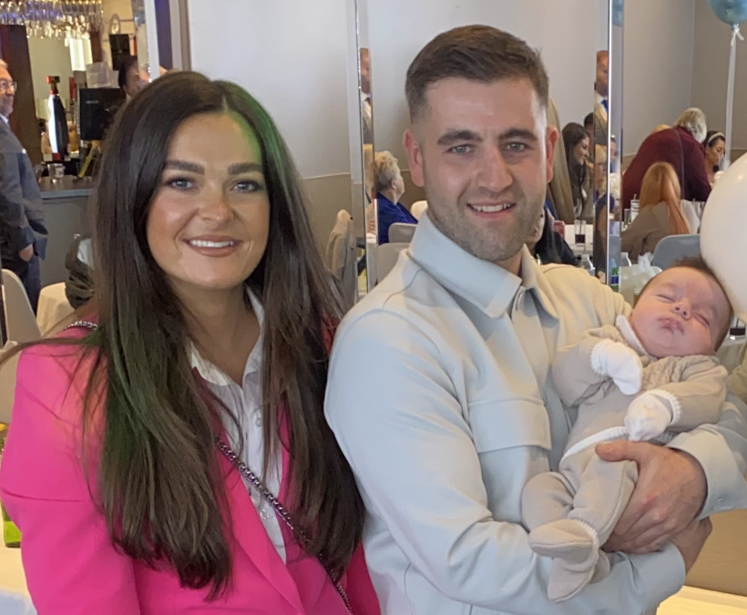 Laura, Liam and baby Blaine