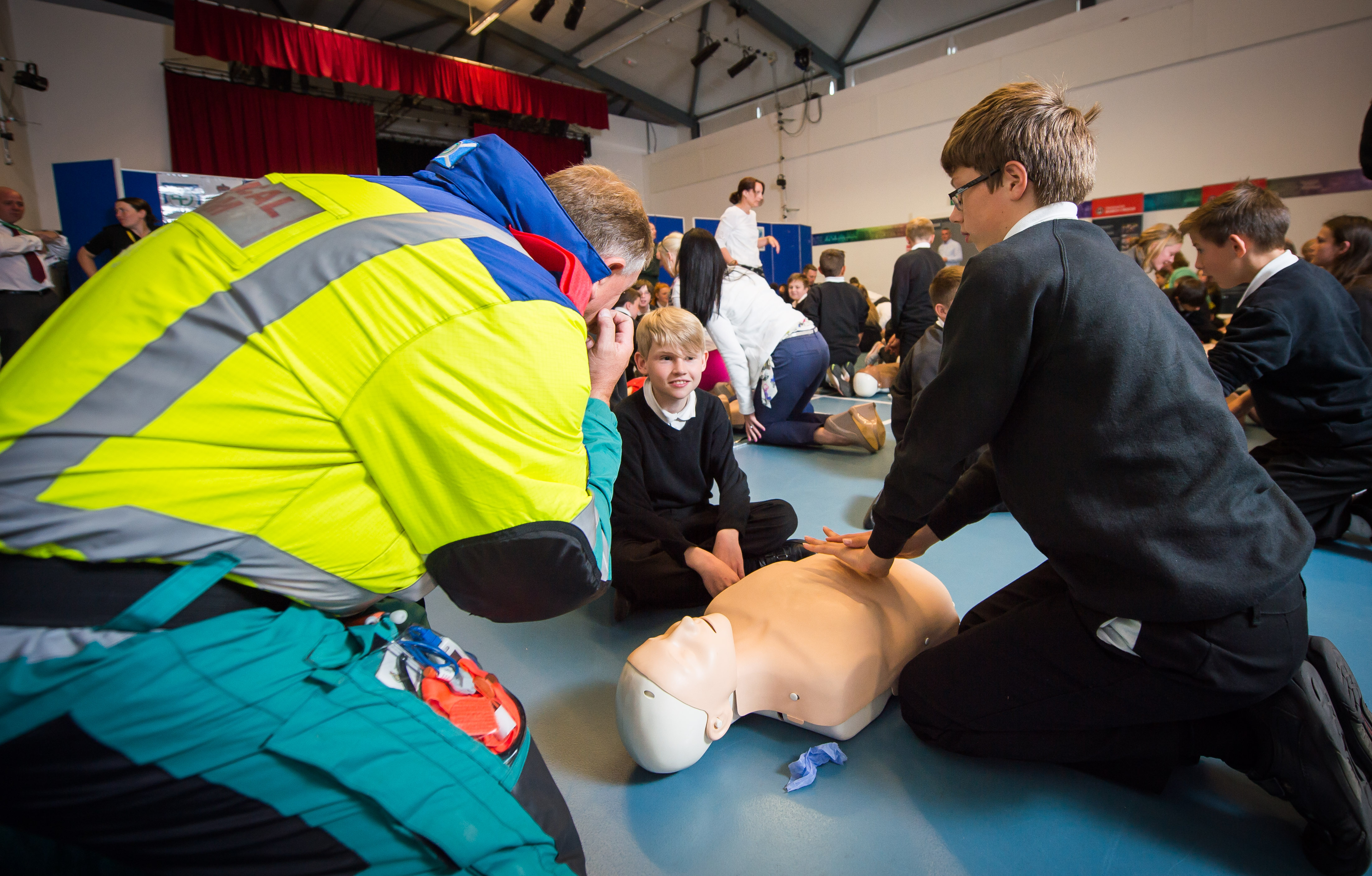 Performing CPR in schools