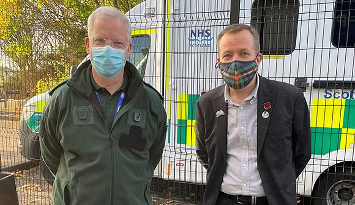 Pat O'Meara with Professor Jason Leitch