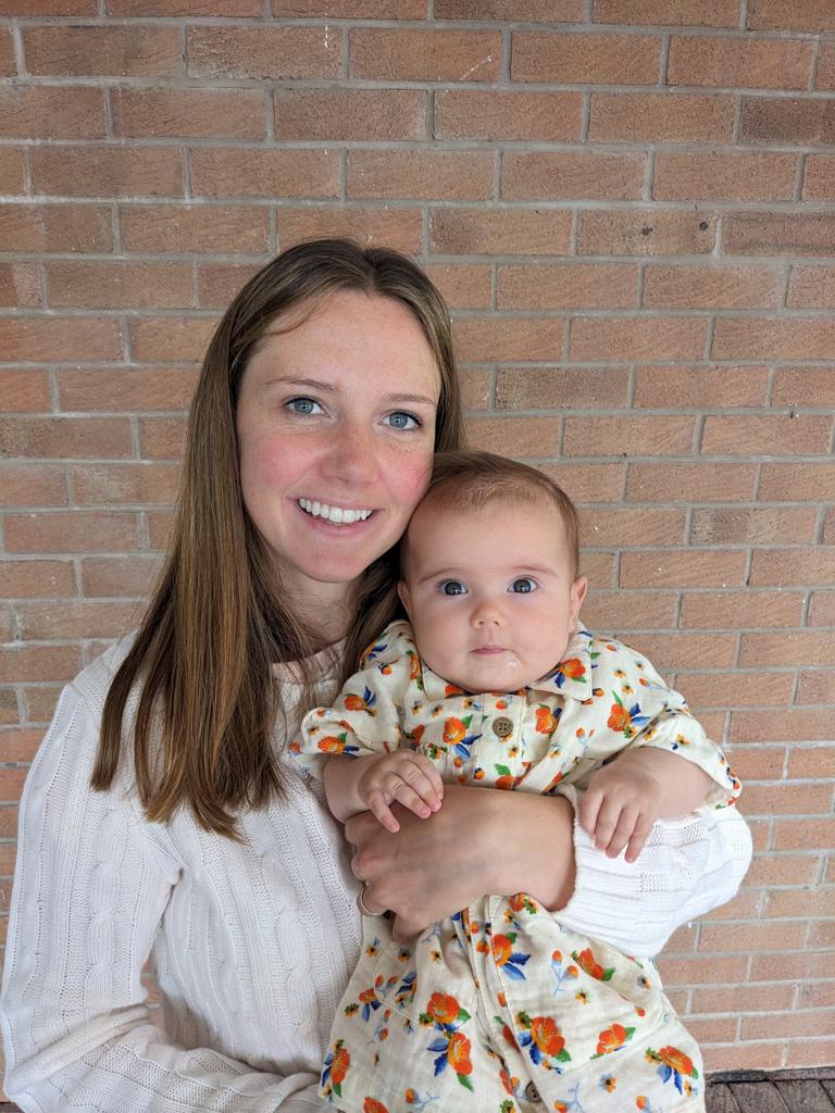 Mum Gillian with baby Lucy