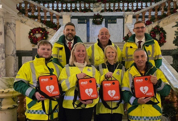 Helensburgh and Loch Lomond Community First Responders showing of the new defibs