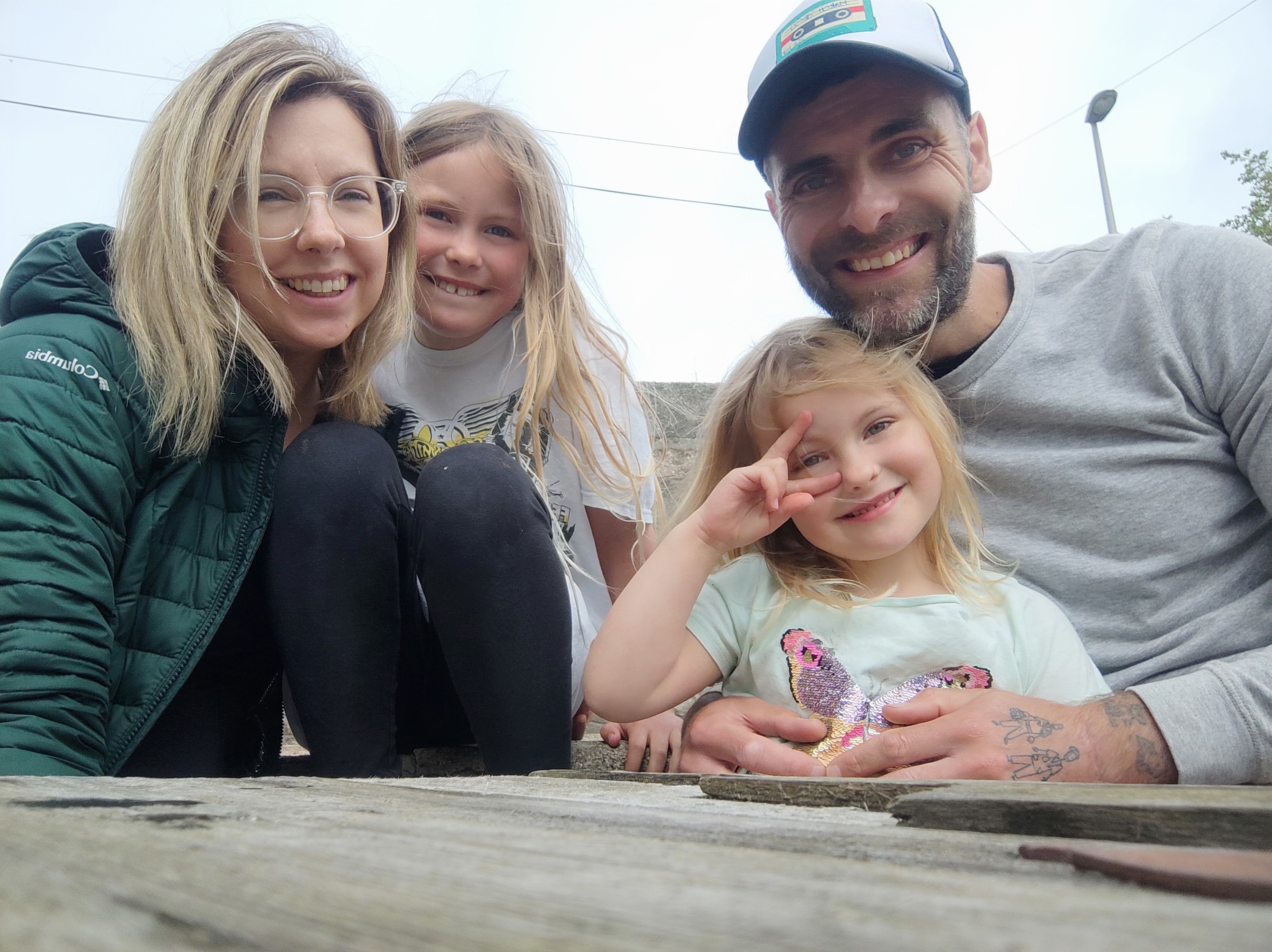 Matt Kinghorn with his family