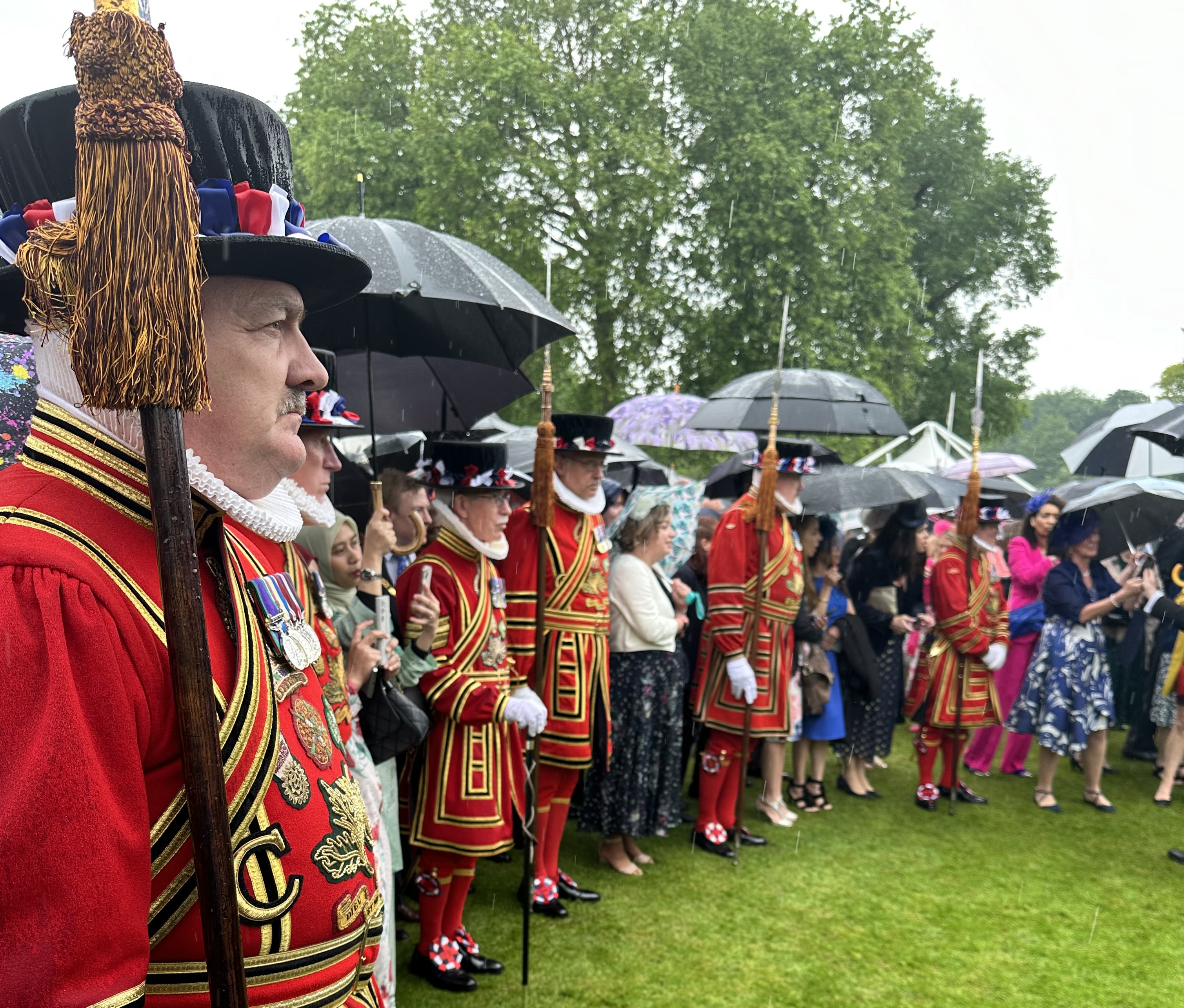 Crowd shot at Buckingham Palace