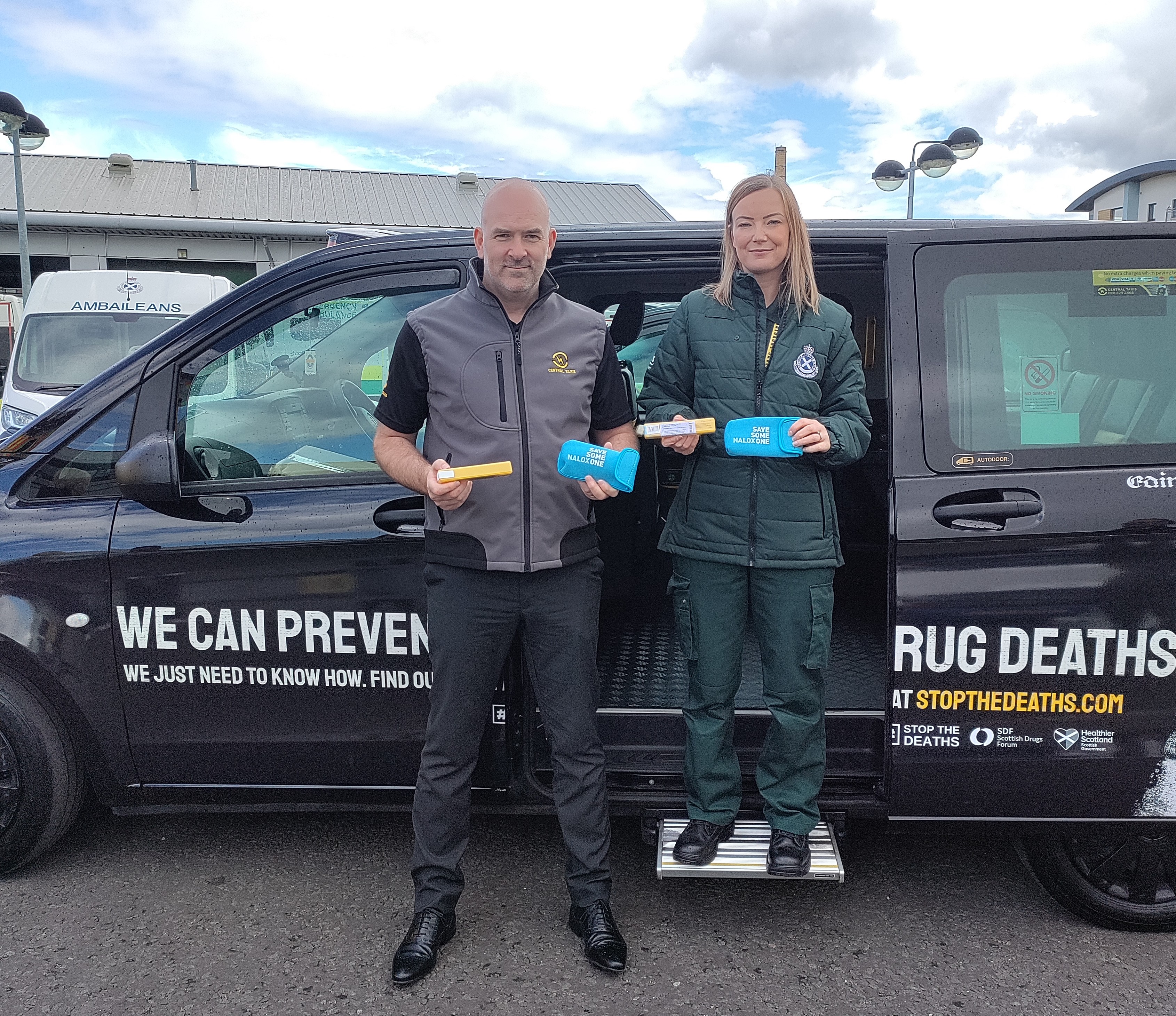 Taxi Driver Craig Harris With Julie McCartney