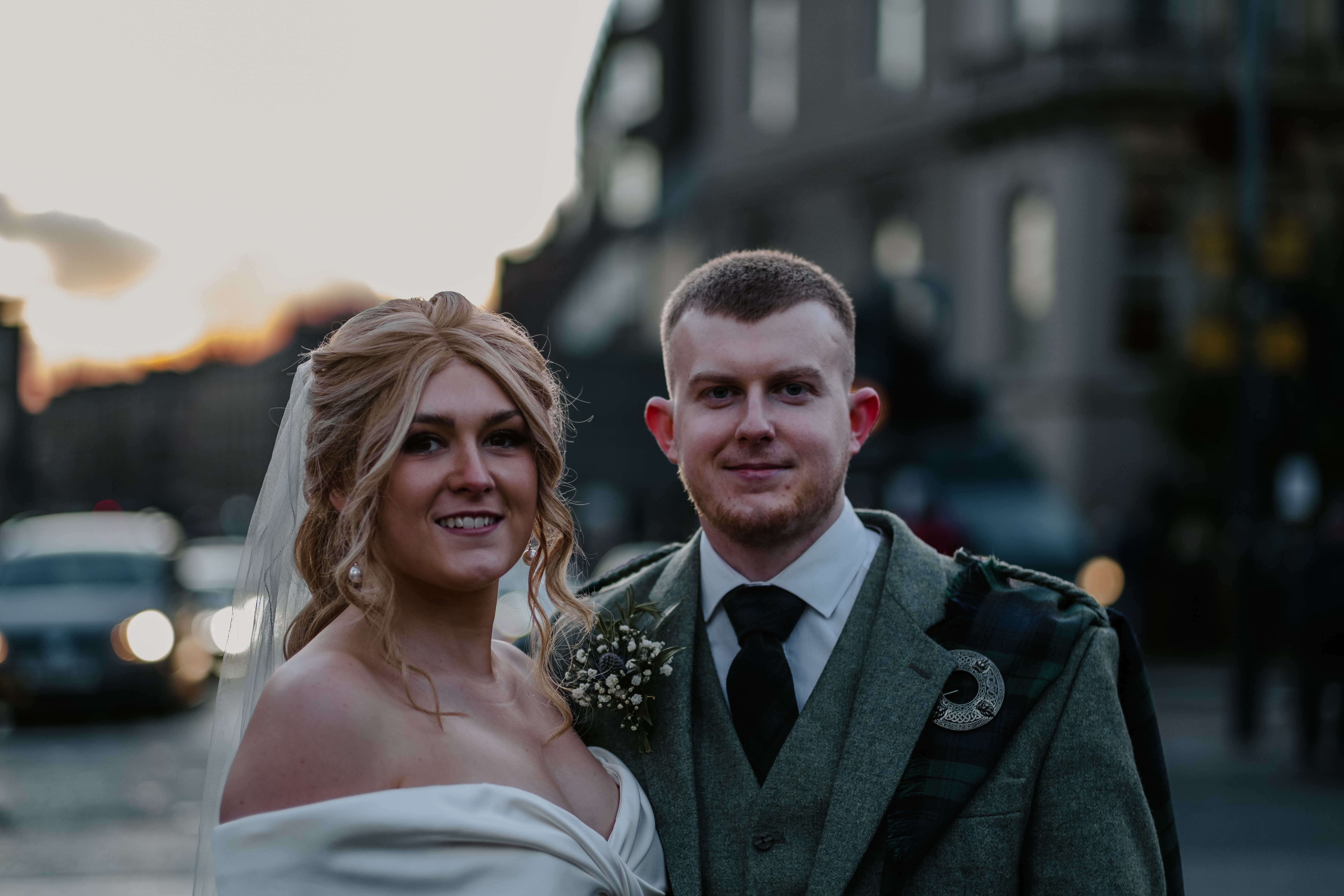 Meadhbh and Lee at wedding