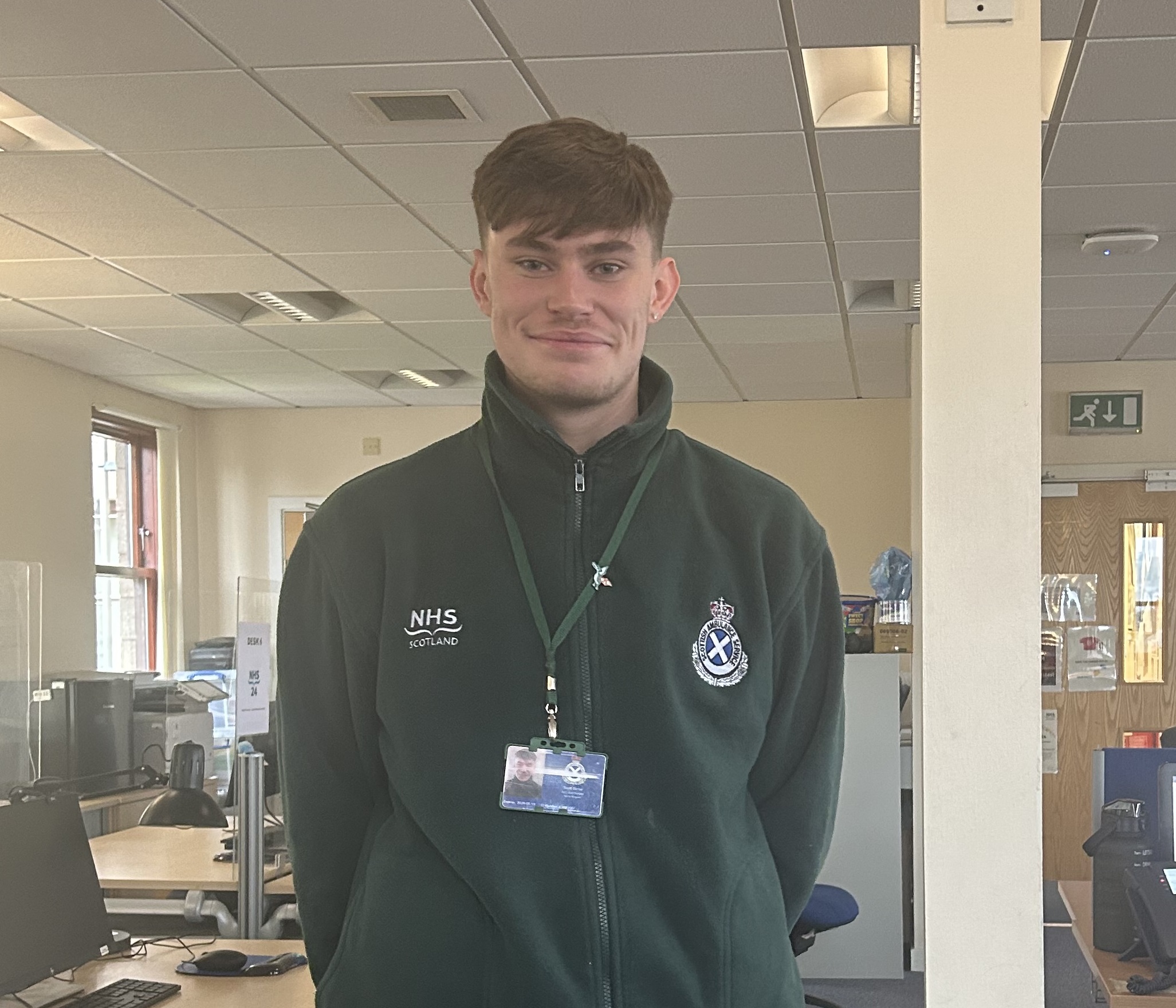 Scott in uniform in ACC